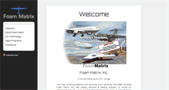 Desktop Screenshot of foammatrix.com
