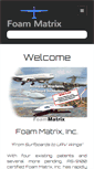 Mobile Screenshot of foammatrix.com